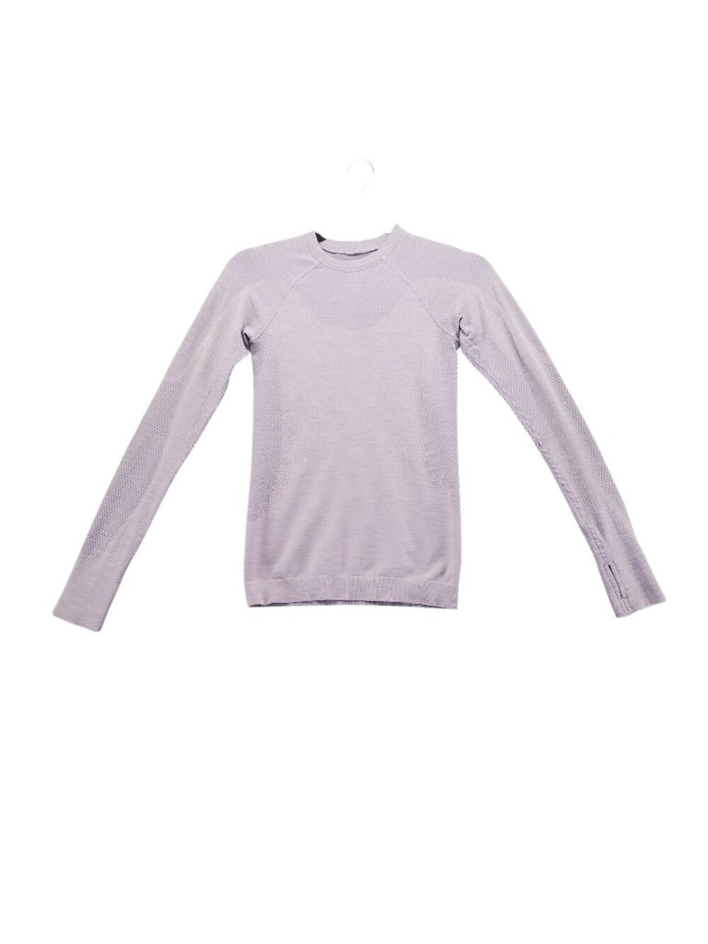 Lululemon Shirt Womens Small Purple Seamless Lightweight Workout Layer